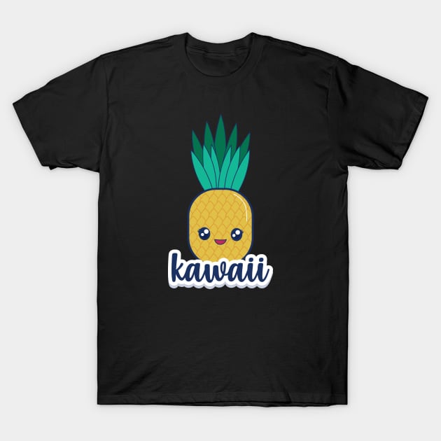 Cute Kawaii Fruit Pineapple T-Shirt by Utopia Shop